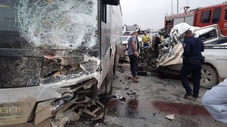 مصرع شاب من اكسال واصابة اخرين بحادث طرق قرب سجن جلبواع